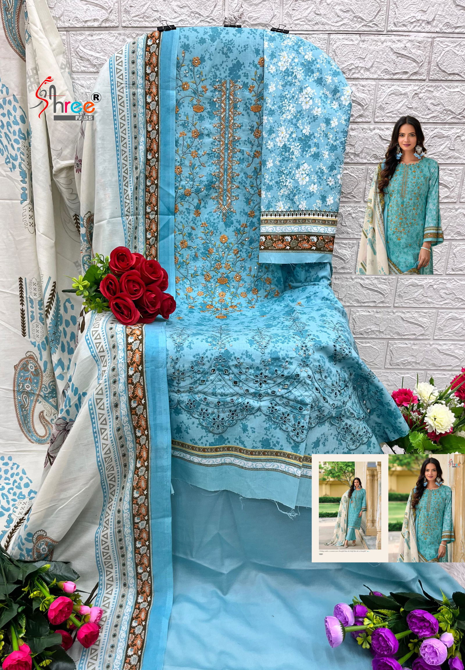 Riwaz By Shree Embroidery Pure Cotton Pakistani Suits Wholesale Shop IN Surat